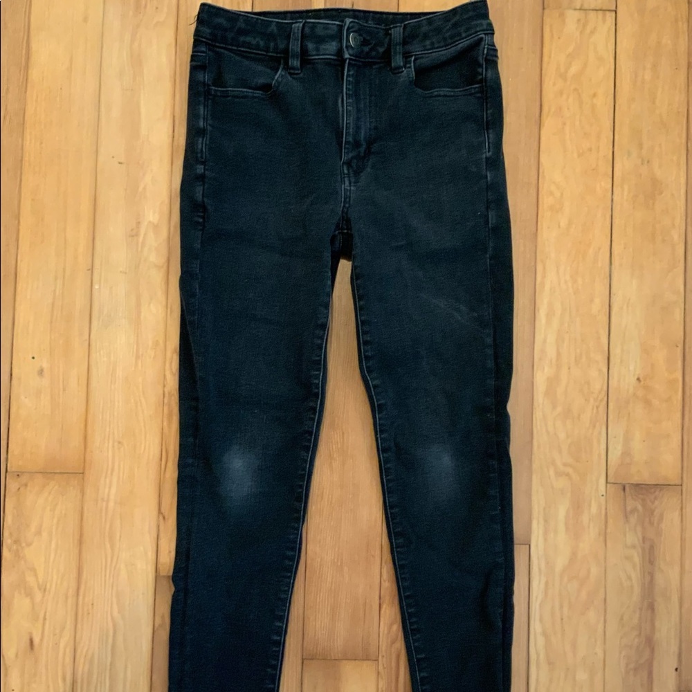 American Eagle High Waisted Black Jeans